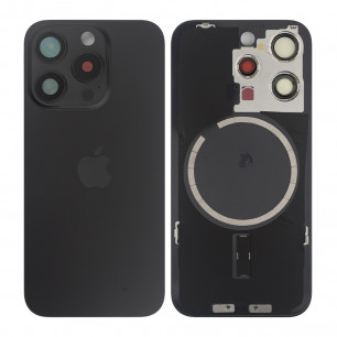 Задняя крышка Apple iPhone 15 Pro, с стеклом камеры, с магнитом, Original PRC, Black Titanium