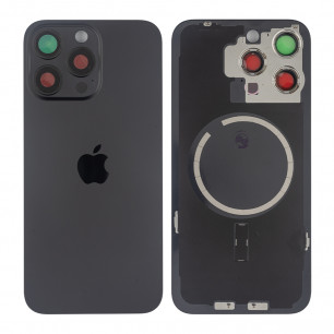 Задняя крышка Apple iPhone 15 Pro Max, с стеклом камеры, с магнитом, Original PRC, Black Titanium