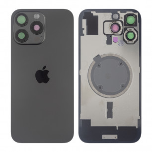Задняя крышка Apple iPhone 16 Pro Max, с стеклом камеры, с магнитом, Original PRC, Black Titanium