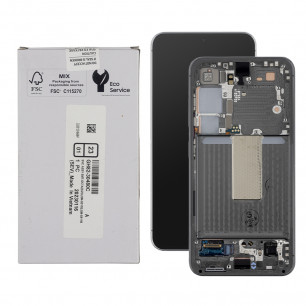 Дисплей Samsung S911 Galaxy S23, GH82-30480C, с тачскрином, с рамкой, Service Pack Original, Creen