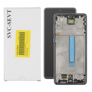 Дисплей Samsung A736 Galaxy A73 5G, GH82-28686A, с тачскрином, рамкой, Service Pack Original, Gray