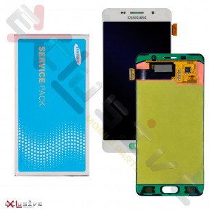 Дисплей Samsung A510 Galaxy A5 2016, GH97-18250B, с тачскрином,Service Pack Original, White