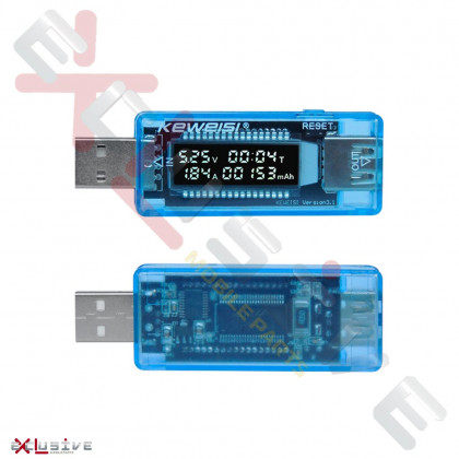 Амперметр-вольтметр USB, Keweisi KWS-V21, фото № 1 - ukr-mobil.com