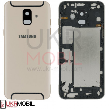 Задняя крышка Samsung A600 Galaxy A6, Original, Gold - ukr-mobil.com