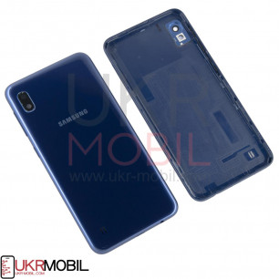 Задняя крышка Samsung A105 Galaxy A10 2019, со стеклом камеры, High Quality, Blue