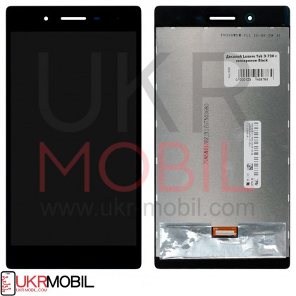 Дисплей Lenovo Tab 3-730 (187*97мм) с тачскрином, Black - ukr-mobil.com