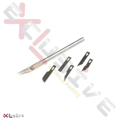 Скальпель со сменными лезвиями 6in1 Hobby Knife Set, фото № 2 - ukr-mobil.com