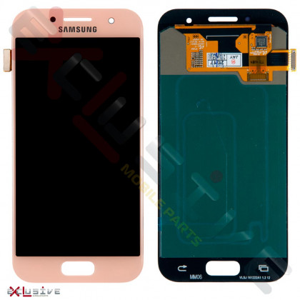 Дисплей Samsung A320 Galaxy A3 (2017) (Super AMOLED) с тачскрином Pink - ukr-mobil.com