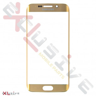 Стекло дисплея Samsung G925 Galaxy S6 Edge, Gold