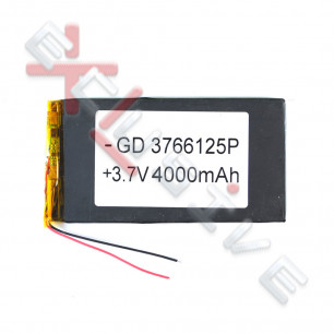 Аккумулятор для планшета 3.7*66*125 мм, (4000 mAh)