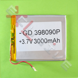 Аккумулятор для планшета 3.9*80*90 мм, (3000 mAh)