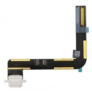 Шлейф Apple iPad Air, iPad 5 (A1474, A1475, A1476), коннектор зарядки, White, Original