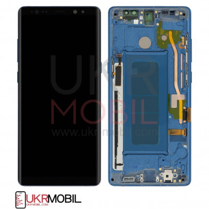 Дисплей Samsung N950 Galaxy Note 8, с тачскрином, рамкой, Original PRC, Blue