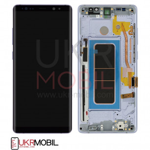 Дисплей Samsung N950 Galaxy Note 8, с тачскрином, рамкой, Original PRC, Purple