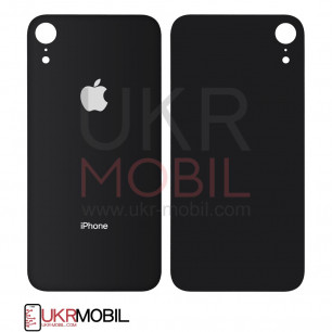 Задняя крышка Apple iPhone XR, большой вырез под камеру, Black