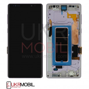 Дисплей Samsung N960 Galaxy Note 9, с тачскрином, рамкой, Original PRC, Purple