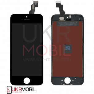 Дисплей Apple iPhone 5C, с тачскрином, High Quality, Black