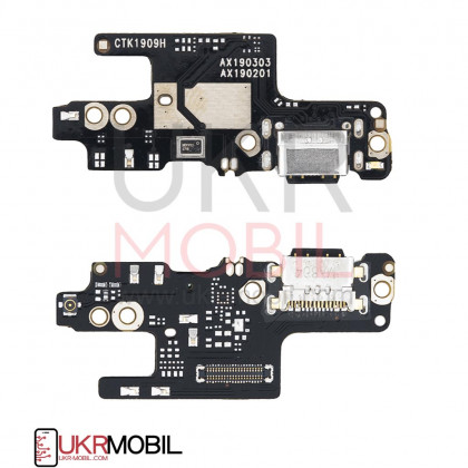 Шлейф Xiaomi Redmi Note 7, нижняя плата с разъемом зарядки, микрофоном, High Quality - ukr-mobil.com