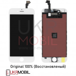 Дисплей Apple iPhone 6, с тачскрином, Original (Восстановленый), White