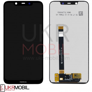 Дисплей Nokia 8.1 Dual Sim TA-1119, X7, с тачскрином, Black