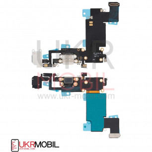 Шлейф Apple iPhone 6S Plus, с разъемом зарядки, гарнитуры, Original PRC, White