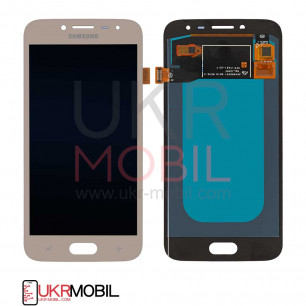 Дисплей Samsung J250 Galaxy J2 2018, с тачскрином, OLED, Gold