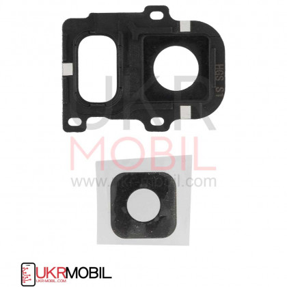 Стекло камеры Samsung A600 Galaxy A6, с рамкой, Black, фото № 2 - ukr-mobil.com