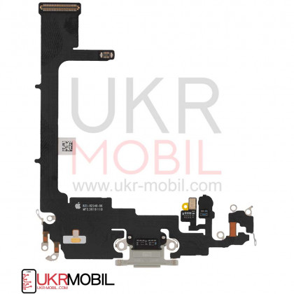 Шлейф Apple iPhone 11 Pro, с разъемом зарядки, микрофоном, Original PRC, Silver, фото № 2 - ukr-mobil.com