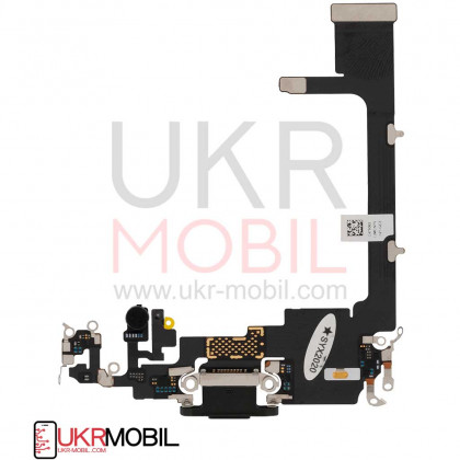 Шлейф Apple iPhone 11 Pro, с разъемом зарядки, микрофоном, Original PRC, Black, фото № 2 - ukr-mobil.com