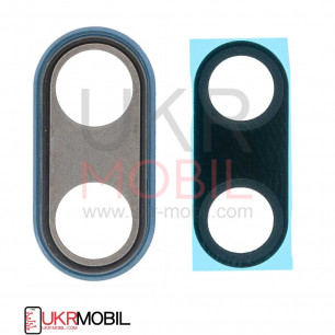 Стекло камеры Huawei P20 (EML-L29, EML-L09), с рамкой, Blue