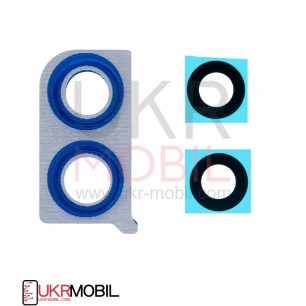 Стекло камеры Huawei Honor 8X (JSN-L21, JSN-L22, JSN-L42), с рамкой, Blue