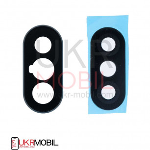 Стекло камеры Xiaomi Redmi Note 5, Redmi Note 5 Pro, с рамкой, Black