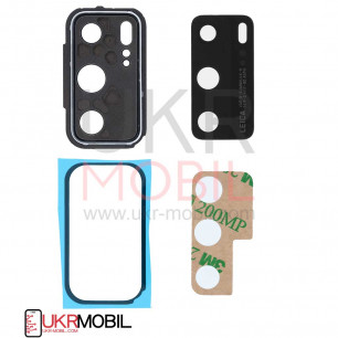 Стекло камеры Huawei P40 (ANA-AN00, ANA-TN00, ANA-NX9), с рамкой, Silver