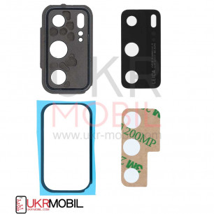 Стекло камеры Huawei P40 (ANA-AN00, ANA-TN00, ANA-NX9), с рамкой, Black