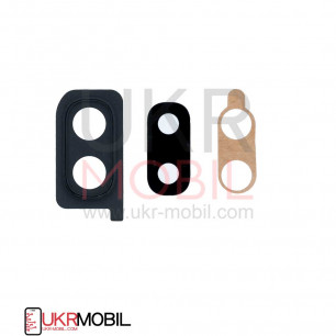 Стекло камеры Samsung A205 Galaxy A20, с рамкой, Black