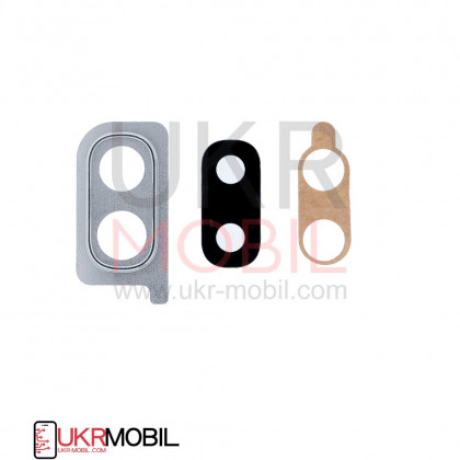 Стекло камеры Samsung A205 Galaxy A20, с рамкой, Silver - ukr-mobil.com