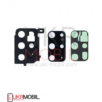 Стекло камеры Samsung G985 Galaxy S20 Plus, с рамкой, Black - ukr-mobil.com