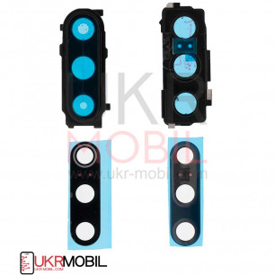 Стекло камеры Xiaomi Mi 9, Mi 9 SE, с рамкой, Black