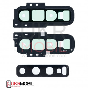 Стекло камеры Samsung G973 Galaxy S10, с рамкой, Black