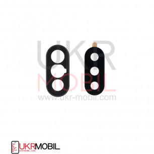 Стекло камеры Xiaomi Redmi Note 6 Pro, с рамкой, Black