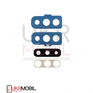 Стекло камеры Samsung A705 Galaxy A70, с рамкой, Blue