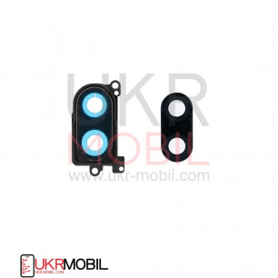 Стекло камеры Xiaomi Mi 8 Lite, с рамкой, Black