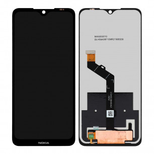 Дисплей Nokia 6.2 (TA-1187, TA-1198, TA-1200), Nokia 7.2 (TA-1178, TA-1181, TA-1193), с тачскрином, High Quality, Black