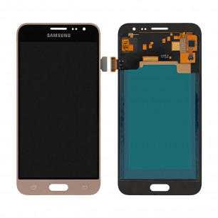 Дисплей Samsung J320 Galaxy J3 2016, с тачскрином, INCELL, Gold