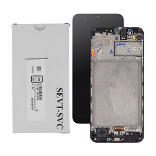 Дисплей Samsung M315 Galaxy M31, GH82-22405A, с тачскрином, рамкой, Service Pack Original, Black