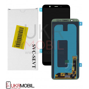 Дисплей Samsung A605 Galaxy A6 Plus, GH97-21878A (SERVICE PACK ORIGINAL) с тачскрином Black