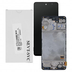 Дисплей Samsung M317 Galaxy M31s, GH81-13736A, с тачскрином, рамкой, Service Pack Original, Black