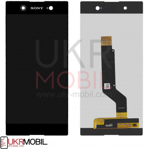 Дисплей Sony G3212 Xperia XA1 Ultra Dual, G3221 Xperia XA1 Ultra, G3223 Xperia XA1 Ultra, G3226 Xperia XA1 Ultra Dual, с тачскрином, Original, Black