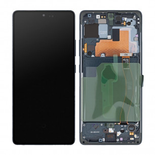 Дисплей Samsung G770 Galaxy S10 Lite, с тачскрином, рамкой, Original, Black