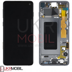 Дисплей Samsung G973 Galaxy S10, с тачскрином, с рамкой, Original PRC, Black